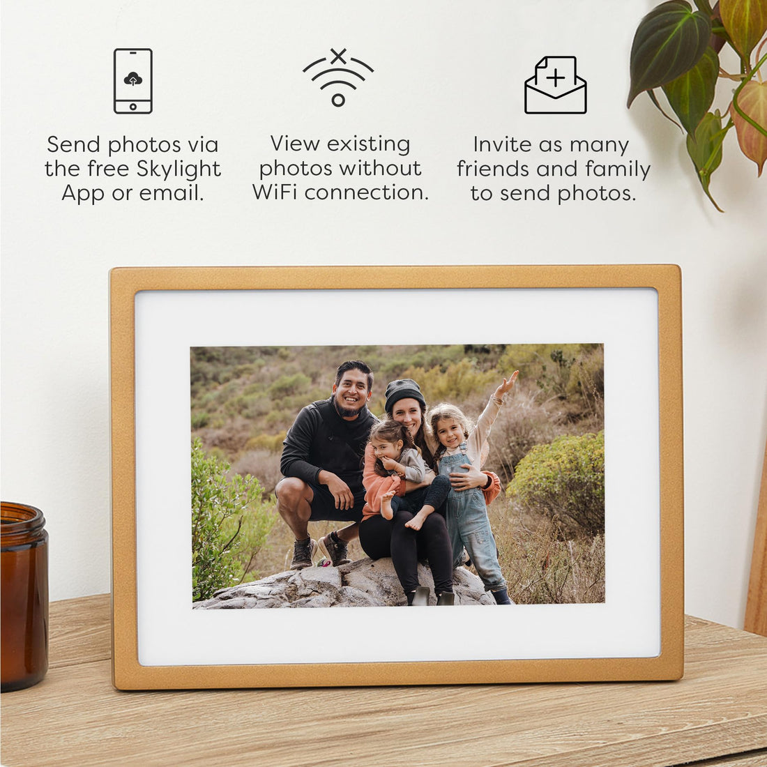 x-Amazon Best Finds - Gifts-Electronics --Skylight Digital Picture Frame, Load from Phone Capability, 10" White