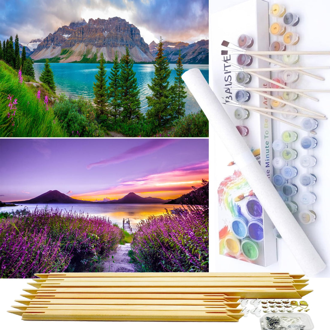 Paint by Numbers Kit for Adults,16" Lx20 W Canvas for Painting Kits for Adults in Colorful Box-Breathtaking Colorful Scenery 8481-Already Stretched on a Wooden Frame, TCoU Recommendations from Amazon Products