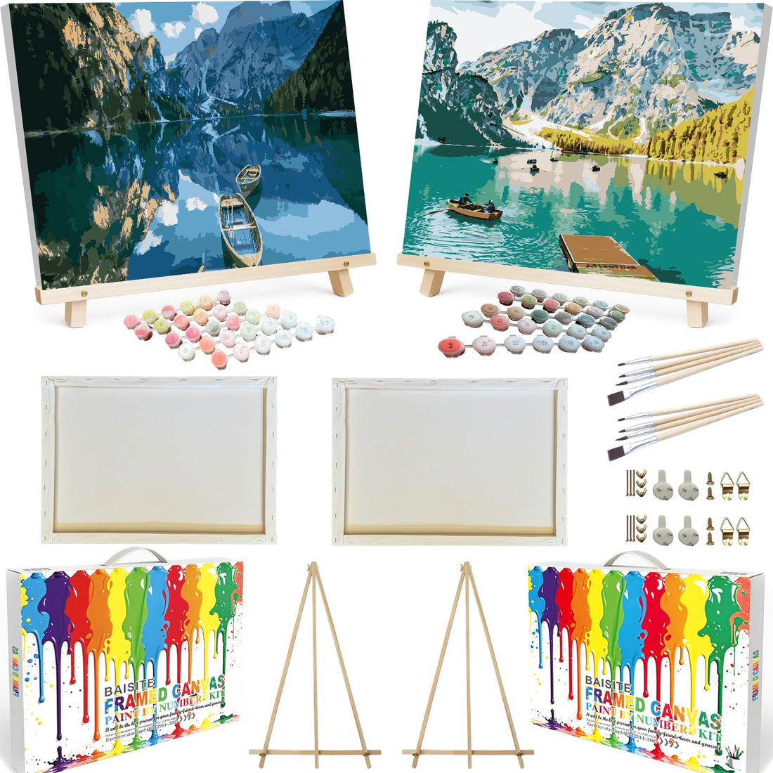Paint by Numbers Kit for Adults,16" Lx20 W Canvas for Painting Kits for Adults in Colorful Box-Breathtaking Colorful Scenery 8481-Already Stretched on a Wooden Frame, TCoU Recommendations from Amazon Products
