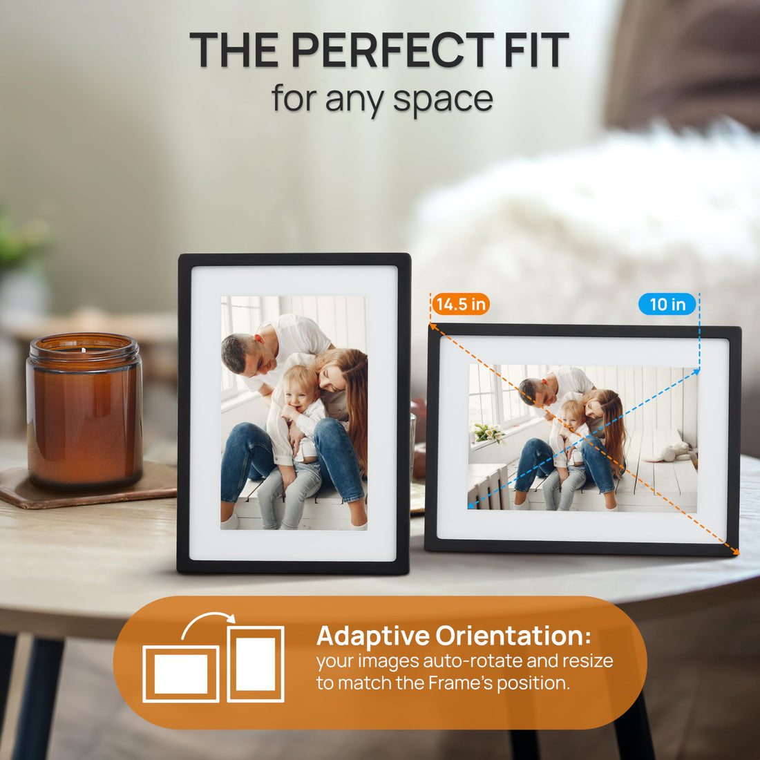 x-Amazon Best Finds - Gifts-Electronics --Skylight Digital Picture Frame, Load from Phone Capability, 10" White