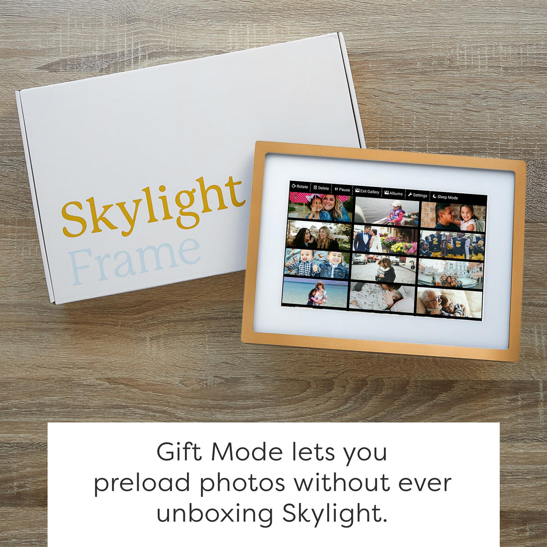 x-Amazon Best Finds - Gifts-Electronics --Skylight Digital Picture Frame, Load from Phone Capability, 10" White