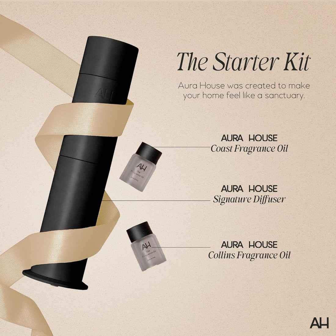 Air diffuser--Aura House Smart Cold Air Diffuser & Fragrance Oil Duo – Bluetooth App-Controlled Diffuser for Home (Collins & Coast 30 ml Oils) – Hotel-Inspired Scents, Effortless Ambiance, TCoU Recommendations from Amazon Products