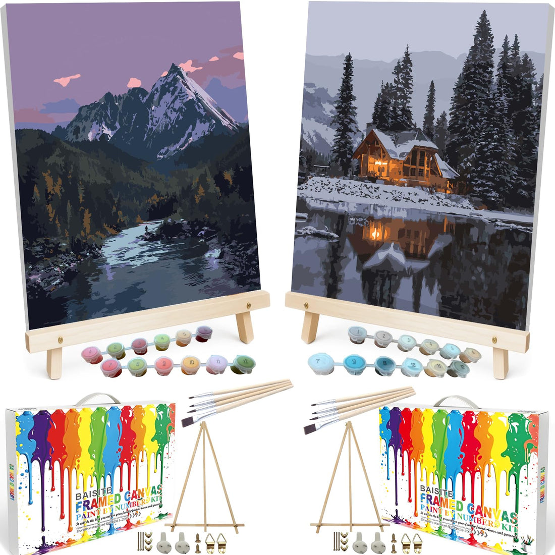 Paint by Numbers Kit for Adults,16" Lx20 W Canvas for Painting Kits for Adults in Colorful Box-Breathtaking Colorful Scenery 8481-Already Stretched on a Wooden Frame, TCoU Recommendations from Amazon Products