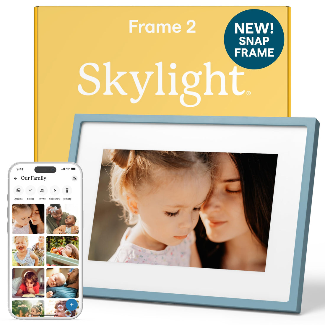 x-Amazon Best Finds - Gifts-Electronics --Skylight Digital Picture Frame, Load from Phone Capability, 10" White