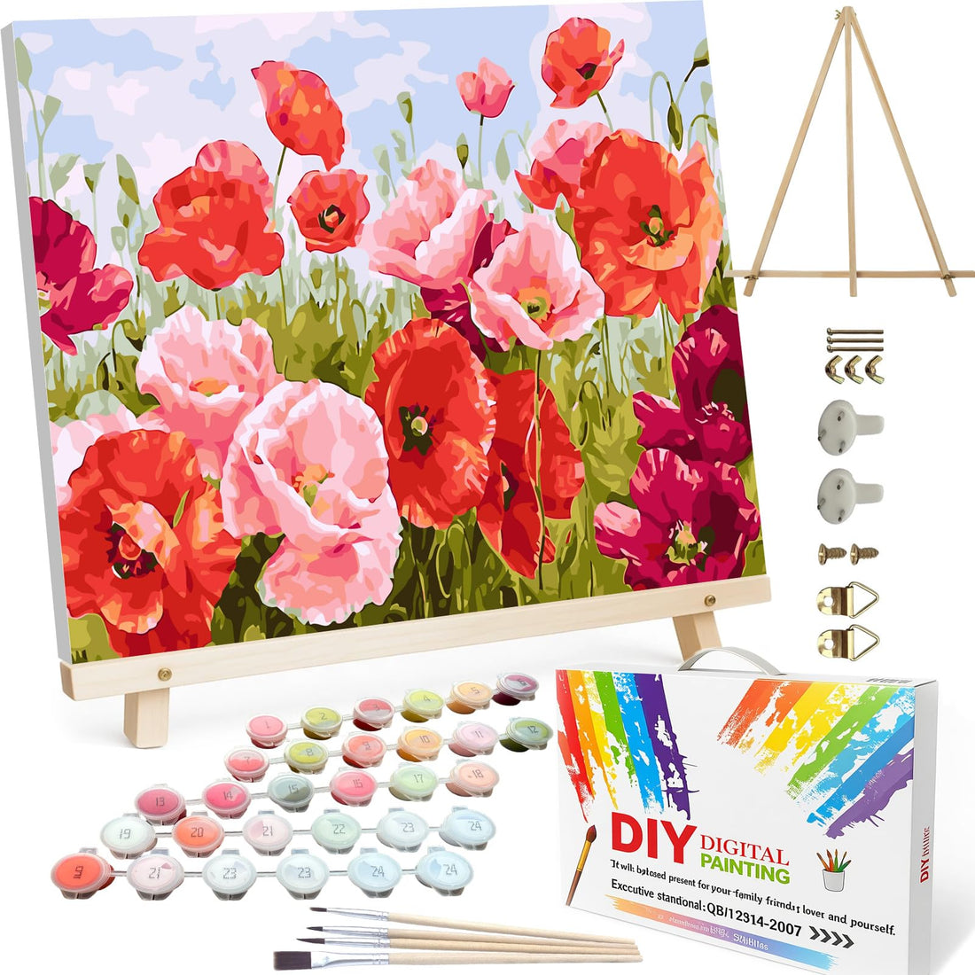 Paint by Numbers Kit for Adults,16" Lx20 W Canvas for Painting Kits for Adults in Colorful Box-Breathtaking Colorful Scenery 8481-Already Stretched on a Wooden Frame, TCoU Recommendations from Amazon Products