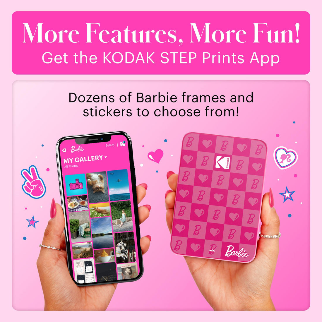 x-Amazon Best Finds - Gifts-electronics -- KODAK Step Instant Photo Printer, Zink 2x3” Color Sticky-Back Photos, Bluetooth Compatible with iOS & Android Devices, Editing App, Blue