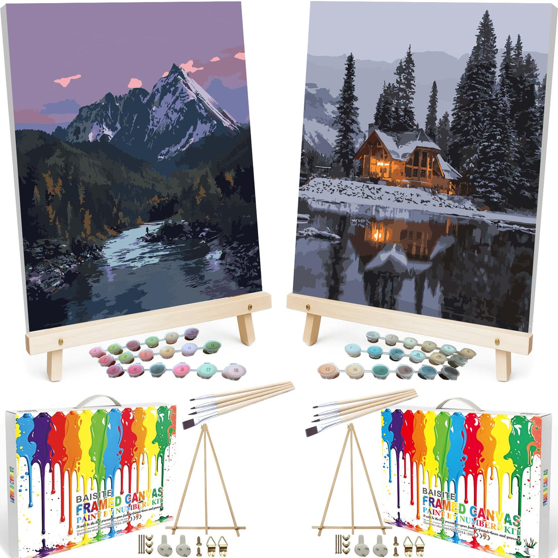 Paint by Numbers Kit for Adults,16" Lx20 W Canvas for Painting Kits for Adults in Colorful Box-Breathtaking Colorful Scenery 8481-Already Stretched on a Wooden Frame, TCoU Recommendations from Amazon Products