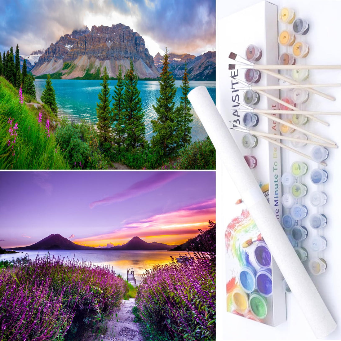 Paint by Numbers Kit for Adults,16" Lx20 W Canvas for Painting Kits for Adults in Colorful Box-Breathtaking Colorful Scenery 8481-Already Stretched on a Wooden Frame, TCoU Recommendations from Amazon Products
