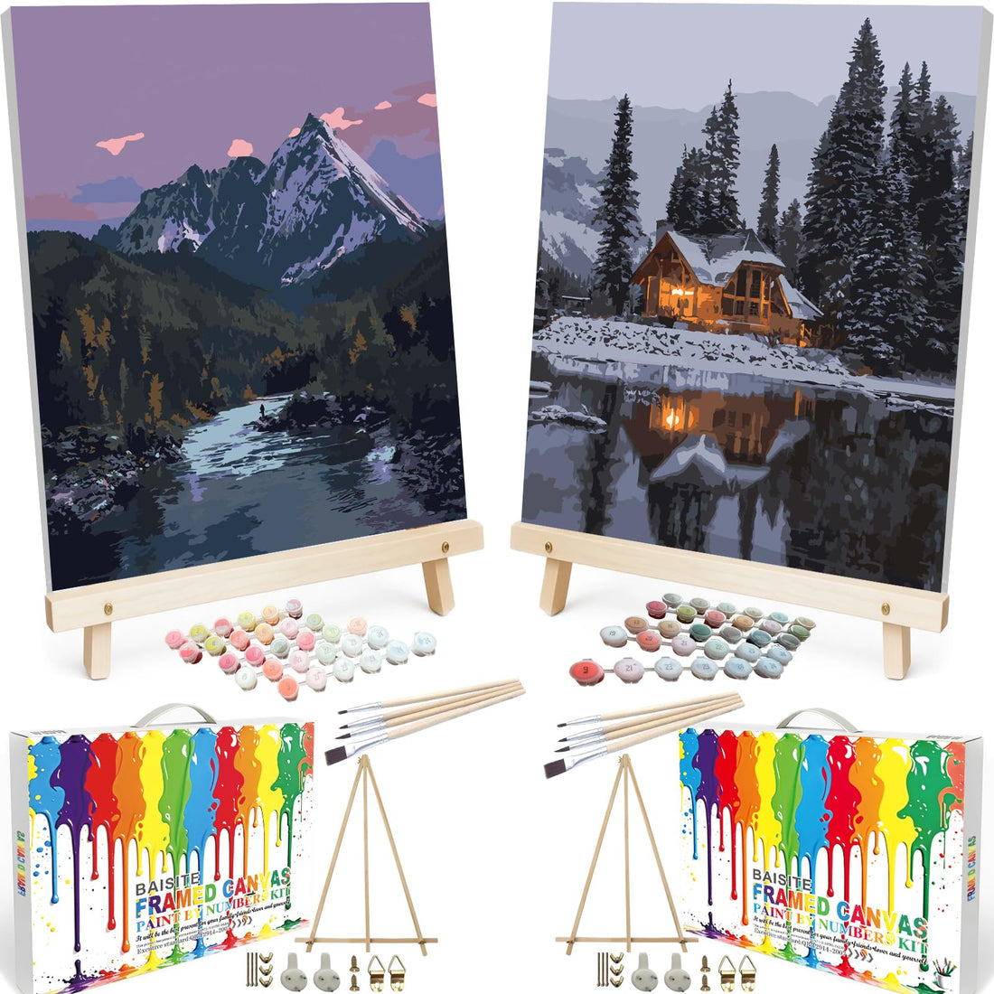 Paint by Numbers Kit for Adults,16" Lx20 W Canvas for Painting Kits for Adults in Colorful Box-Breathtaking Colorful Scenery 8481-Already Stretched on a Wooden Frame, TCoU Recommendations from Amazon Products