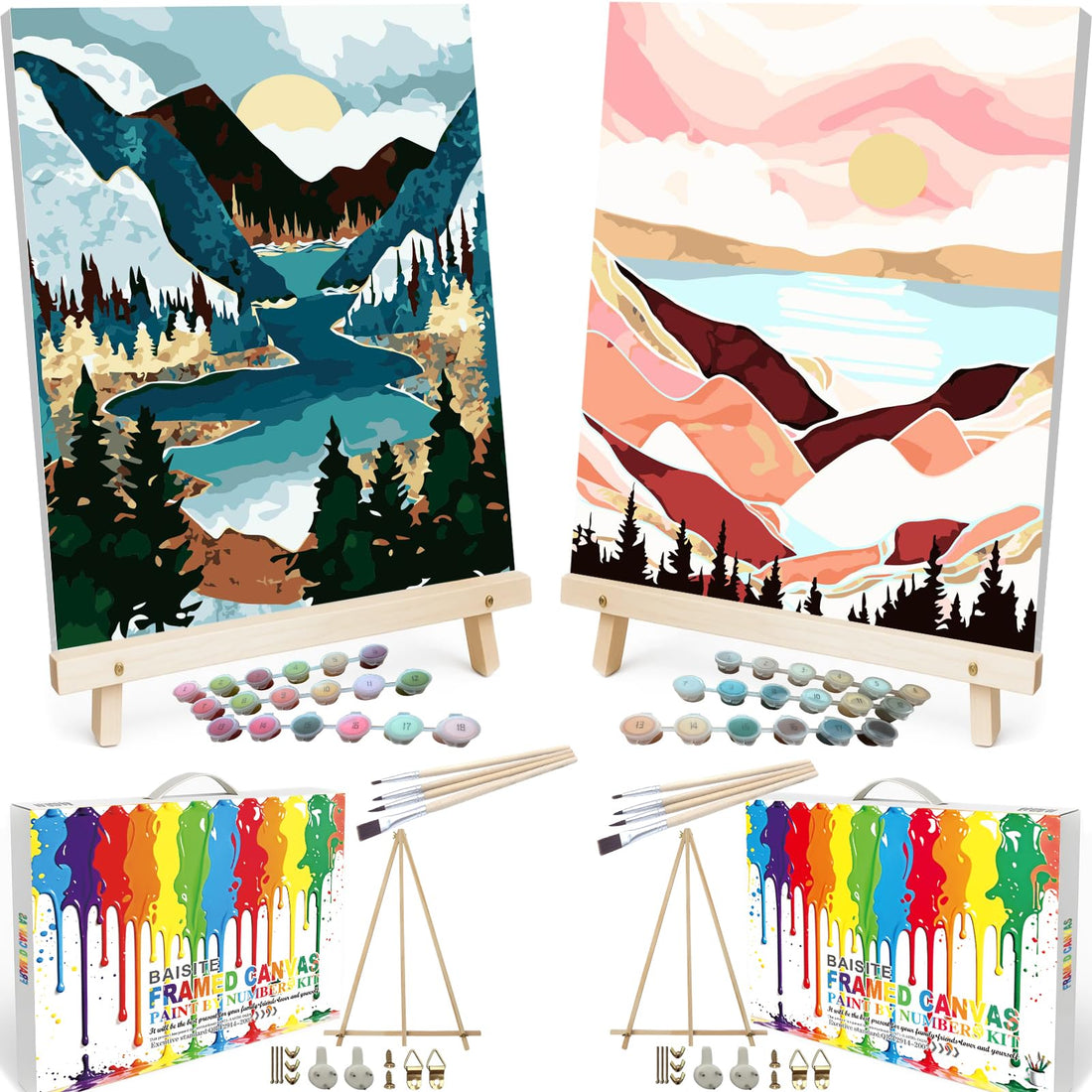 Paint by Numbers Kit for Adults,16" Lx20 W Canvas for Painting Kits for Adults in Colorful Box-Breathtaking Colorful Scenery 8481-Already Stretched on a Wooden Frame, TCoU Recommendations from Amazon Products