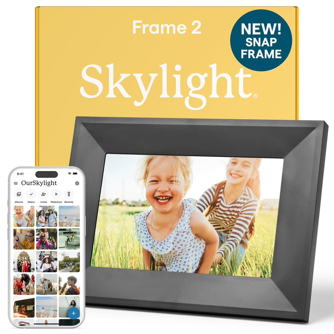 x-Amazon Best Finds - Gifts-Electronics --Skylight Digital Picture Frame, Load from Phone Capability, 10" White