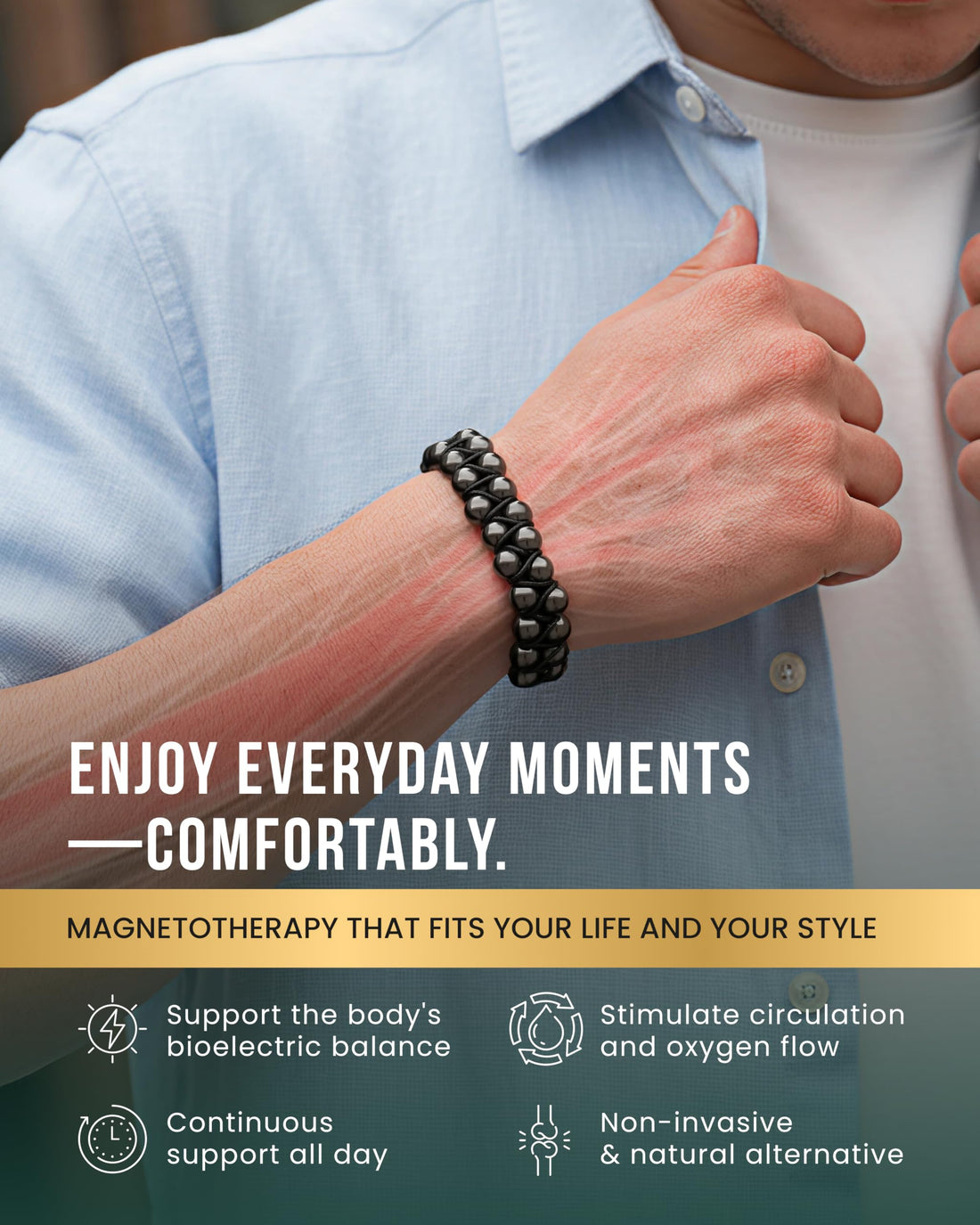 Copper Jewelry--MagnetRX® Magnetic Bracelets for Men & Women – MAX Strength Magnetic Hematite & Copper Bracelet with 8mm Solid Copper Beads (Double Copper), TCoU Recommendations from Amazon Products