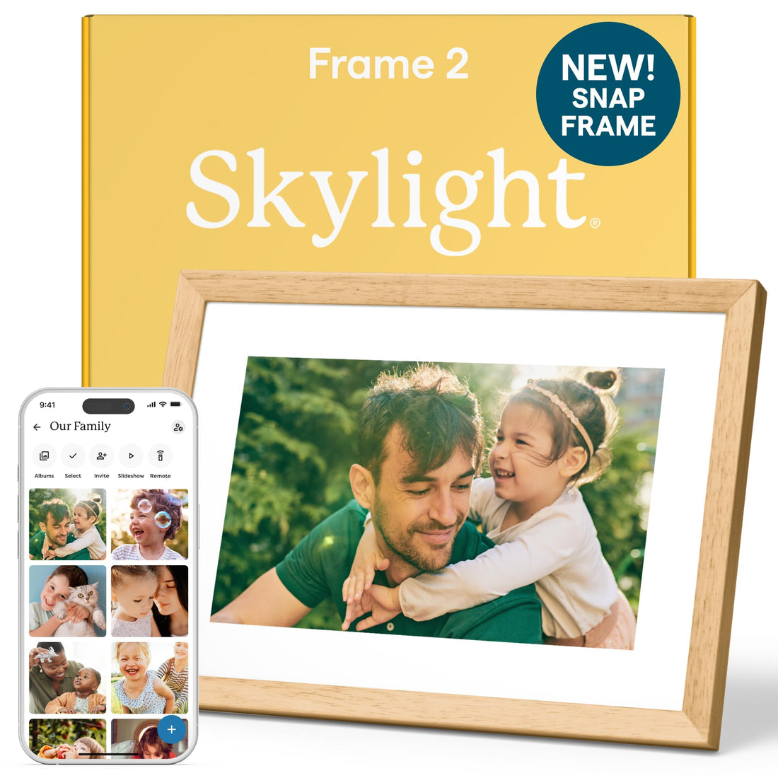 x-Amazon Best Finds - Gifts-Electronics --Skylight Digital Picture Frame, Load from Phone Capability, 10" White