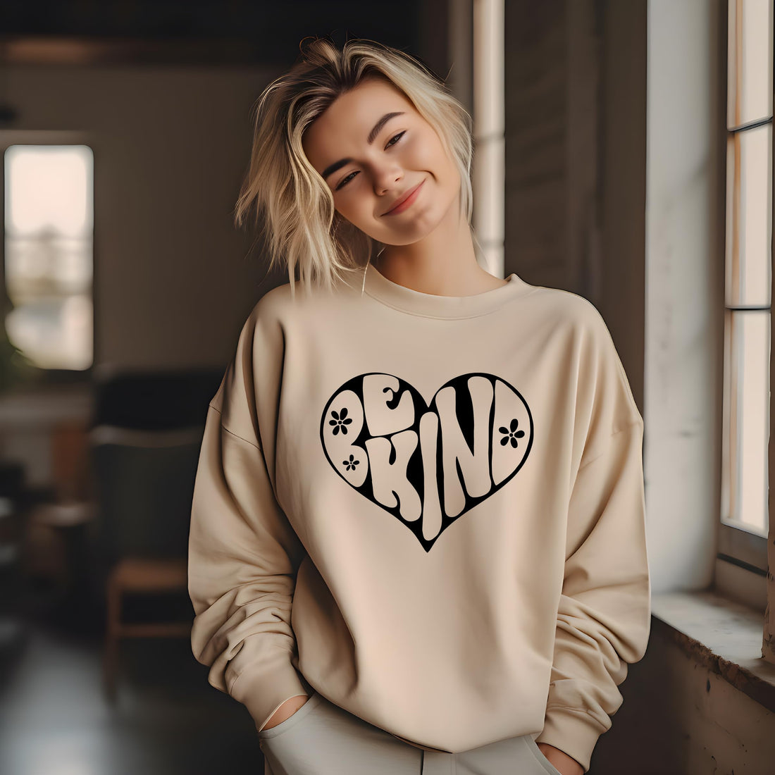 Be Kind Sweatshirt, Positive Quote, Unisex Sweatshirt, Mothers Day Gift--TCoU Recommendations from Amazon Products