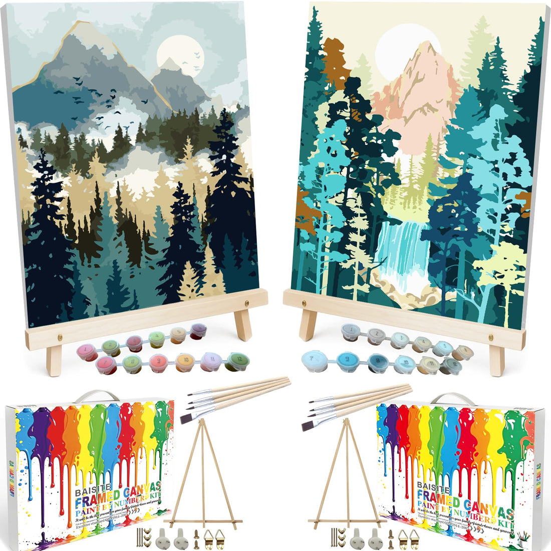 Paint by Numbers Kit for Adults,16" Lx20 W Canvas for Painting Kits for Adults in Colorful Box-Breathtaking Colorful Scenery 8481-Already Stretched on a Wooden Frame, TCoU Recommendations from Amazon Products