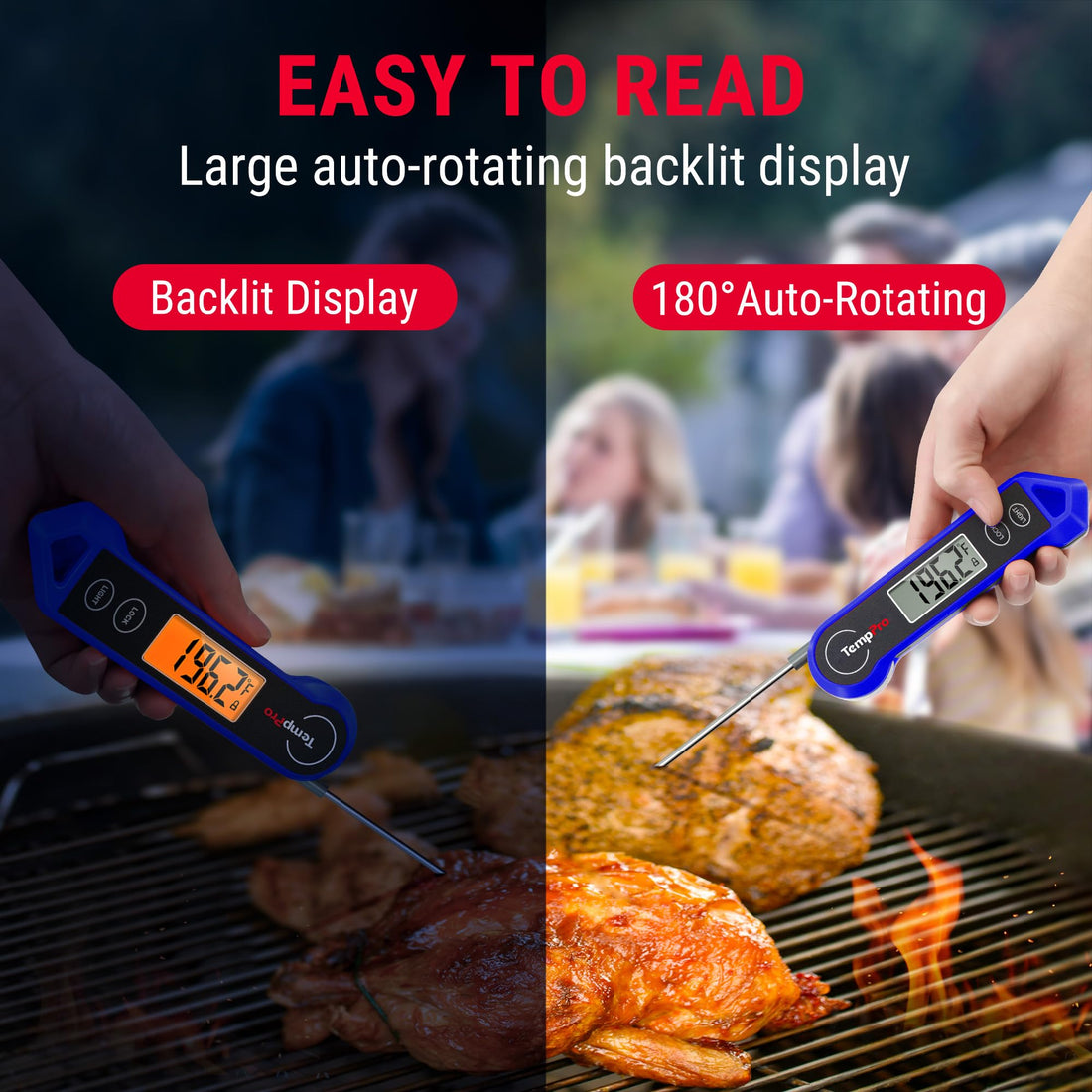 x-Amazon Best Finds - Kitchen - TempPro TempSwift 1 Sec Instant Read Meat Thermometer Digital
