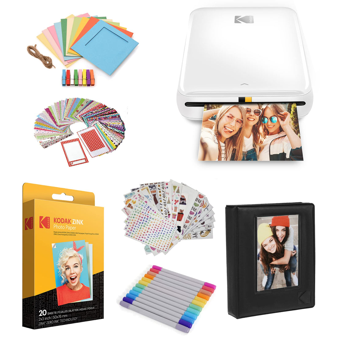 x-Amazon Best Finds - Gifts-electronics -- KODAK Step Instant Photo Printer, Zink 2x3” Color Sticky-Back Photos, Bluetooth Compatible with iOS & Android Devices, Editing App, Blue