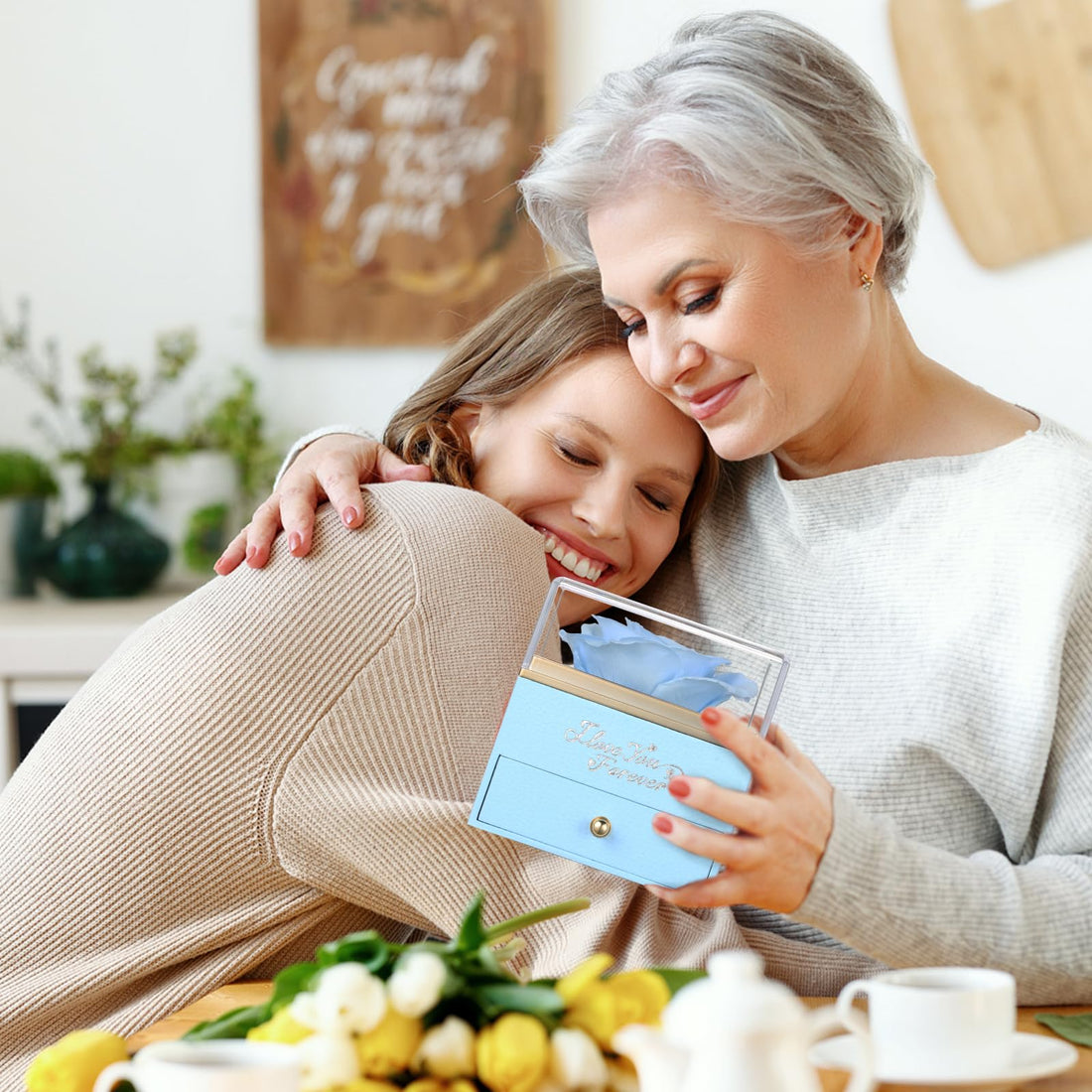 Heart Shaped Necklace--NEWNOVE Preserved Real Purple Rose with Angle Wings Necklace, Valentines Day Flowers Gifts for Mom Grandma Wife Girlfriend, I Love You Gifts for Her, Anniversary or Birthday Gifts for Women, TCoU Recommendations from Amazon Products