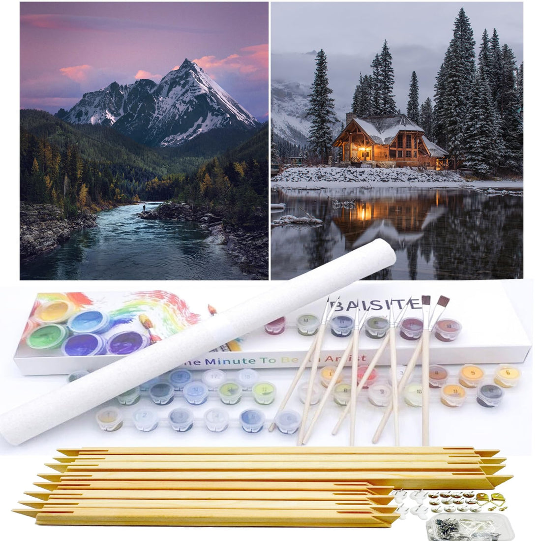Paint by Numbers Kit for Adults,16" Lx20 W Canvas for Painting Kits for Adults in Colorful Box-Breathtaking Colorful Scenery 8481-Already Stretched on a Wooden Frame, TCoU Recommendations from Amazon Products