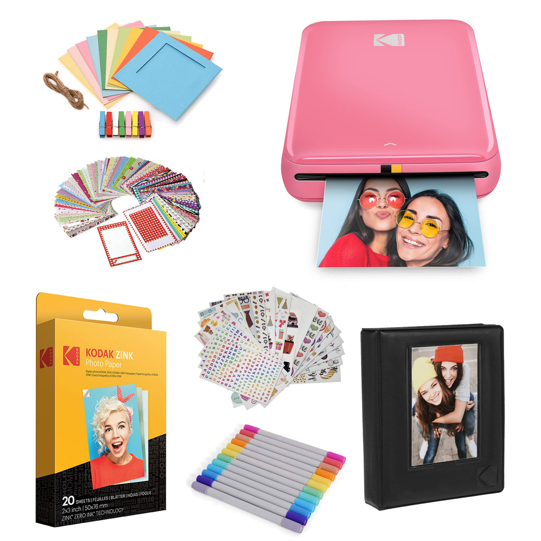 x-Amazon Best Finds - Gifts-electronics -- KODAK Step Instant Photo Printer, Zink 2x3” Color Sticky-Back Photos, Bluetooth Compatible with iOS & Android Devices, Editing App, Blue