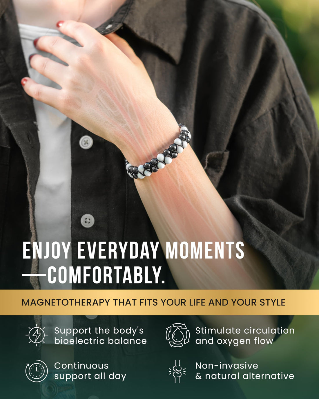 Copper Jewelry--MagnetRX® Magnetic Bracelets for Men & Women – MAX Strength Magnetic Hematite & Copper Bracelet with 8mm Solid Copper Beads (Double Copper), TCoU Recommendations from Amazon Products