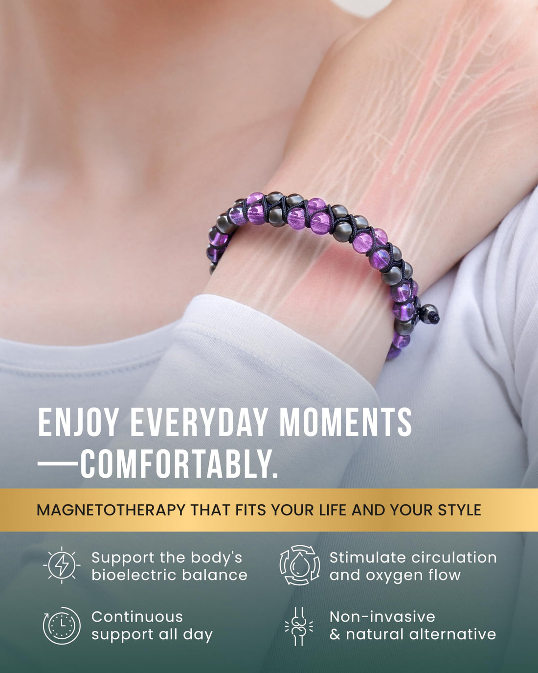 Copper Jewelry--MagnetRX® Magnetic Bracelets for Men & Women – MAX Strength Magnetic Hematite & Copper Bracelet with 8mm Solid Copper Beads (Double Copper), TCoU Recommendations from Amazon Products