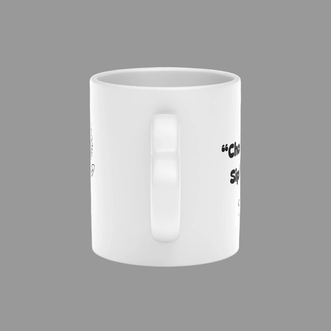 Mug – Heart Handle, Daisy Illustration with TCoU "Choose Kind. Stay Happy." Inspirational Quote