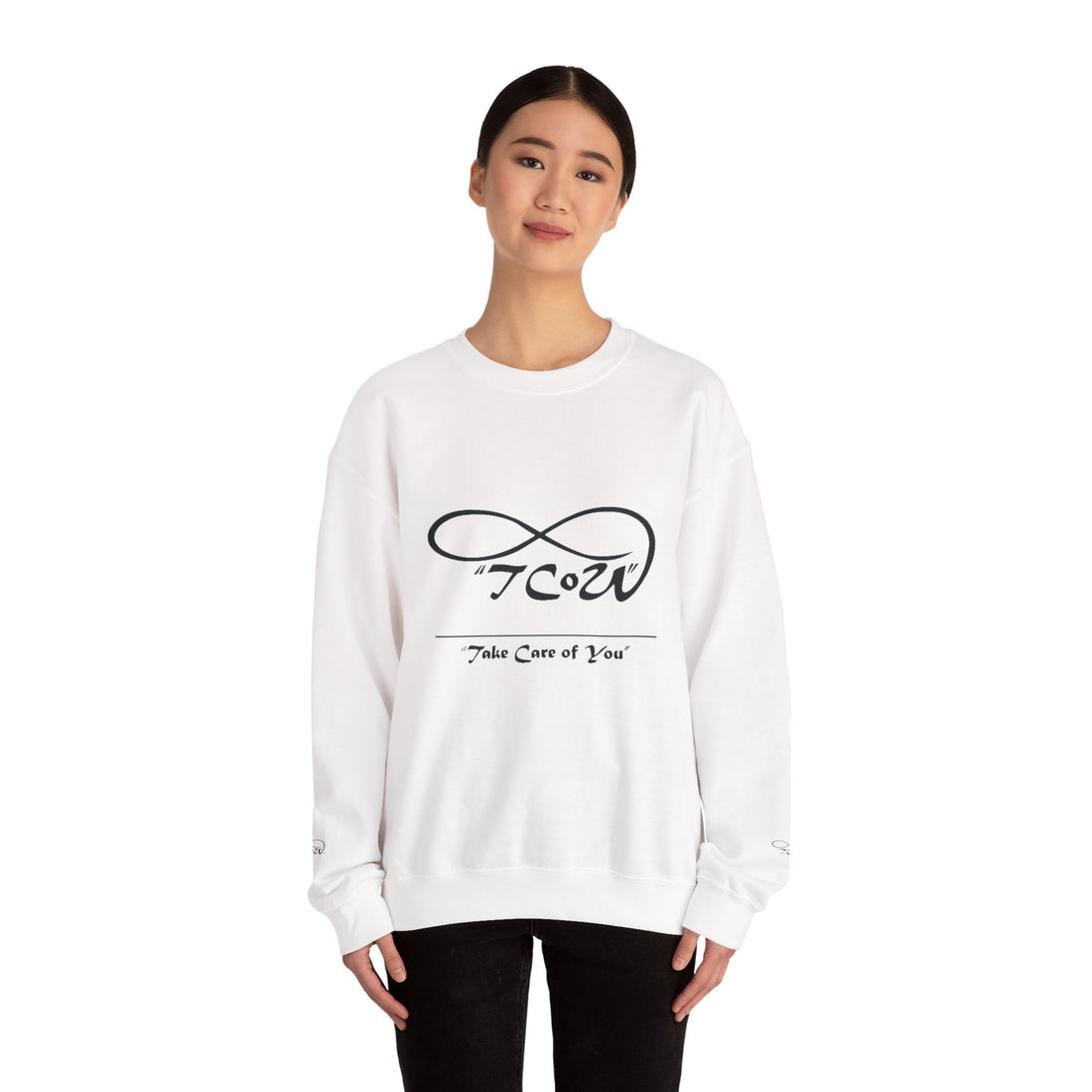 Sweatshirt - Crewneck - "Take Care of You" logo and celebrate you back printed sweatshirt