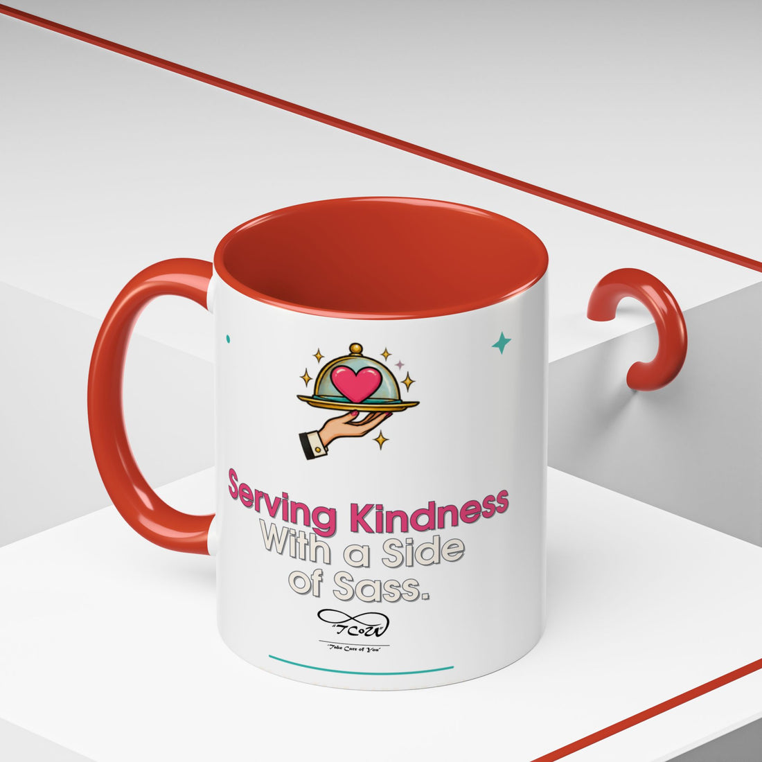 TCoU "Kindness" Coffee Mug — "Serving Kindness with a Side of Sass" Accent Mug