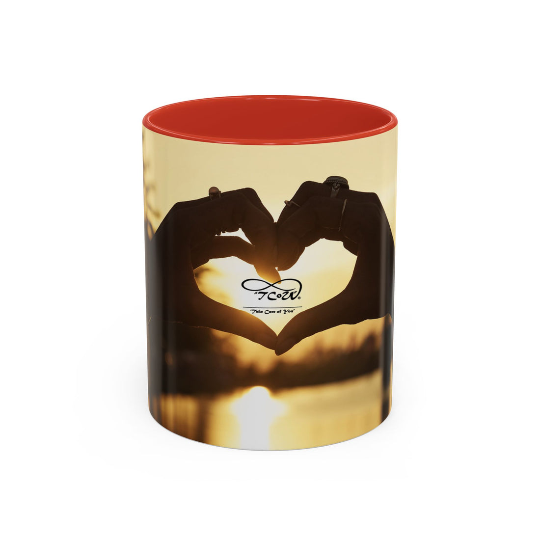 Coffee Mug - Sunset TCoU Heart Hands Design (Accent 11/15oz)