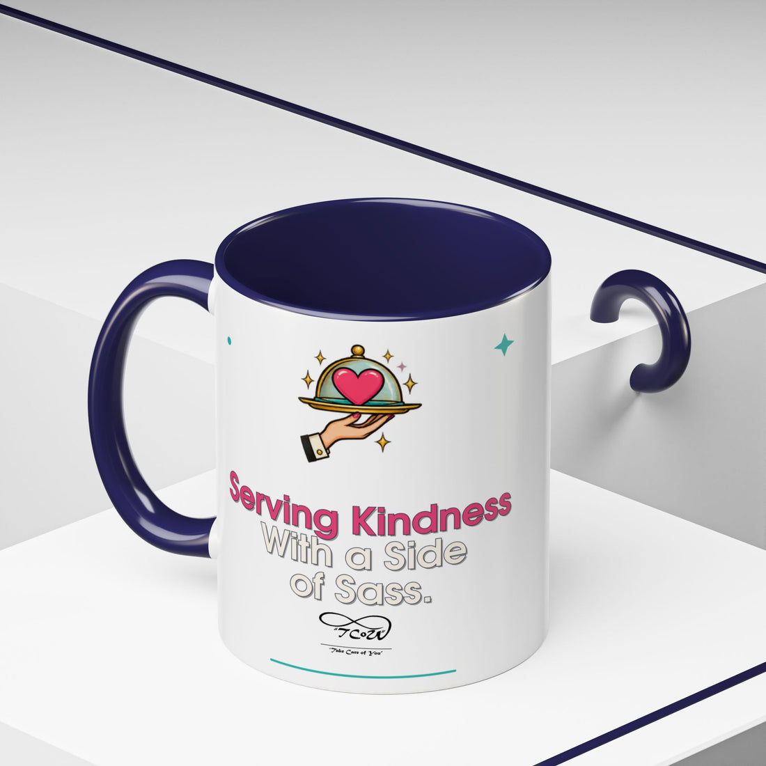 TCoU "Kindness" Coffee Mug — "Serving Kindness with a Side of Sass" Accent Mug