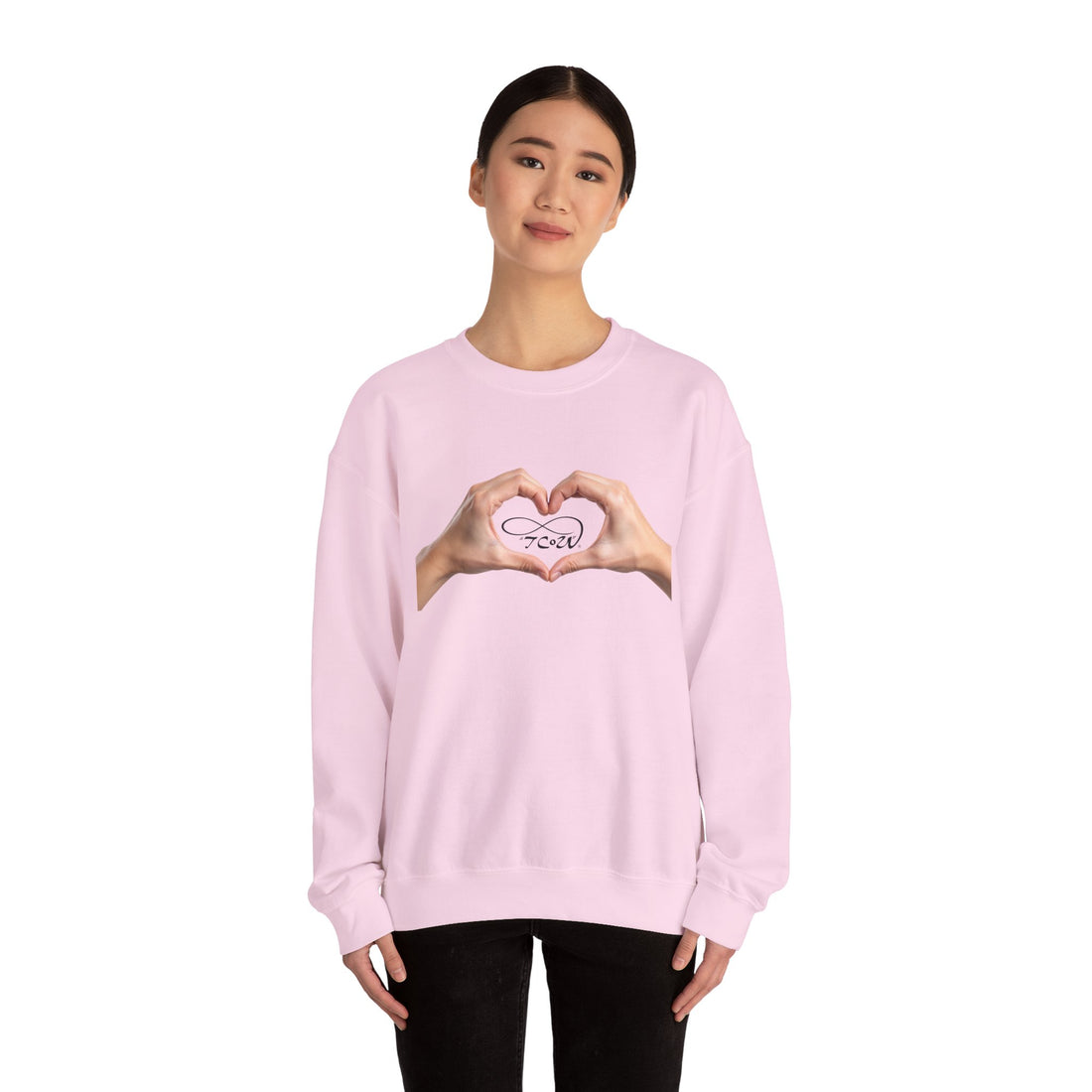 Crewneck Sweatshirt "I (heart) you" — Take Care of You