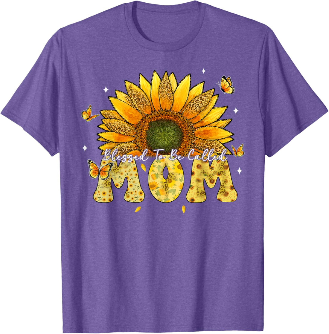 Mother's Day T-Shirt, Leopard Sunflower Blessed to Be Called Mom Cute Mother's Day T-Shirt, TCoU Recommendations from Amazon Products