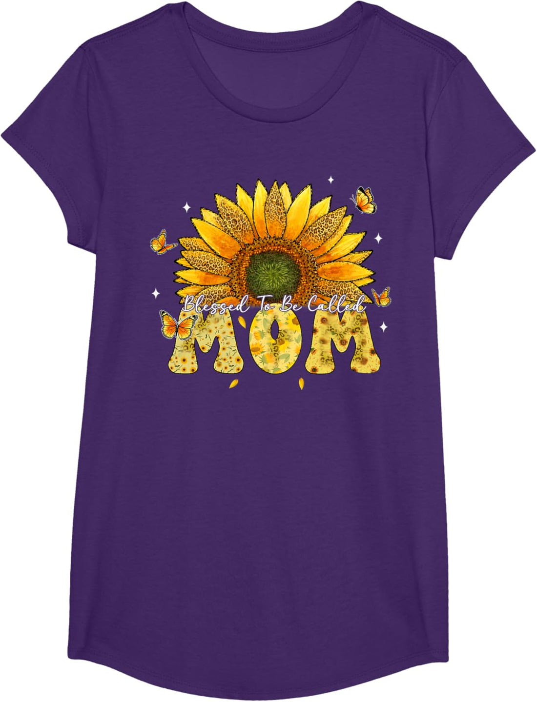Mother's Day T-Shirt, Leopard Sunflower Blessed to Be Called Mom Cute Mother's Day T-Shirt, TCoU Recommendations from Amazon Products