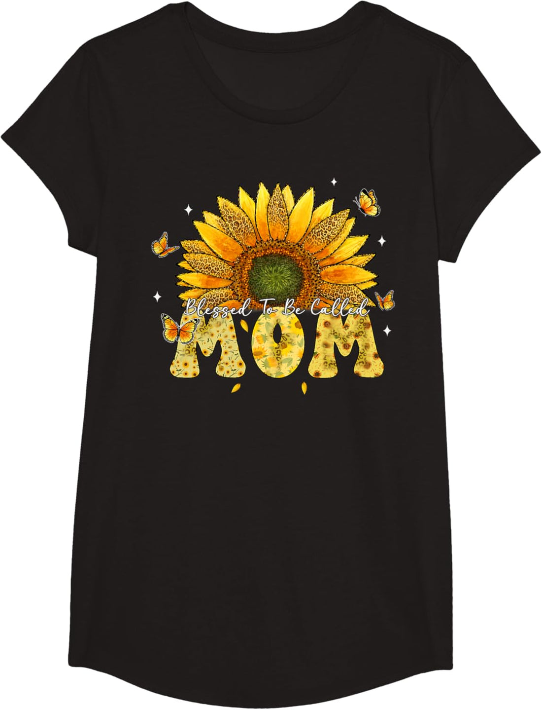 Mother's Day T-Shirt, Leopard Sunflower Blessed to Be Called Mom Cute Mother's Day T-Shirt, TCoU Recommendations from Amazon Products