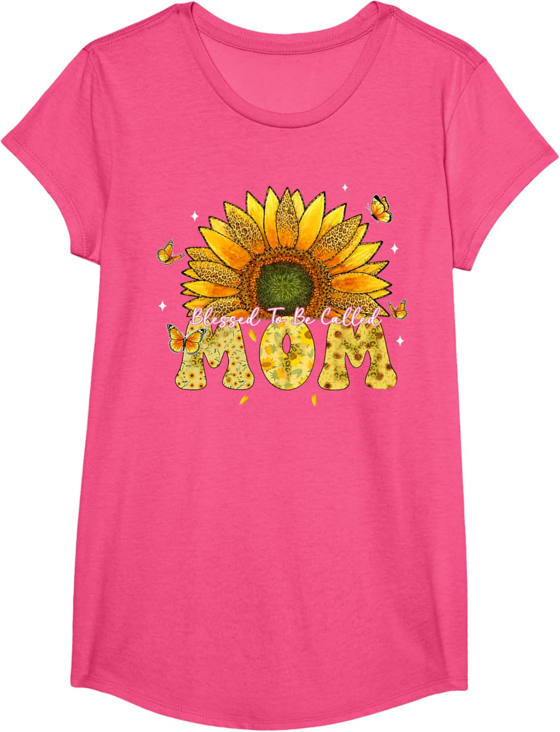 Mother's Day T-Shirt, Leopard Sunflower Blessed to Be Called Mom Cute Mother's Day T-Shirt, TCoU Recommendations from Amazon Products
