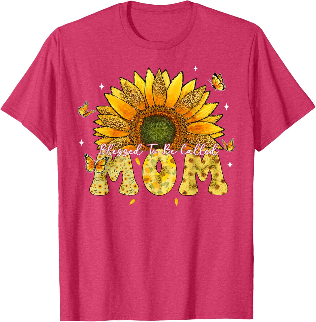 Mother's Day T-Shirt, Leopard Sunflower Blessed to Be Called Mom Cute Mother's Day T-Shirt, TCoU Recommendations from Amazon Products