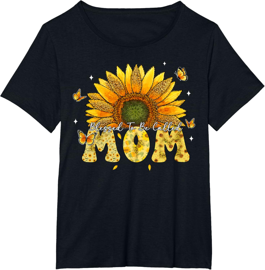 Mother's Day T-Shirt, Leopard Sunflower Blessed to Be Called Mom Cute Mother's Day T-Shirt, TCoU Recommendations from Amazon Products