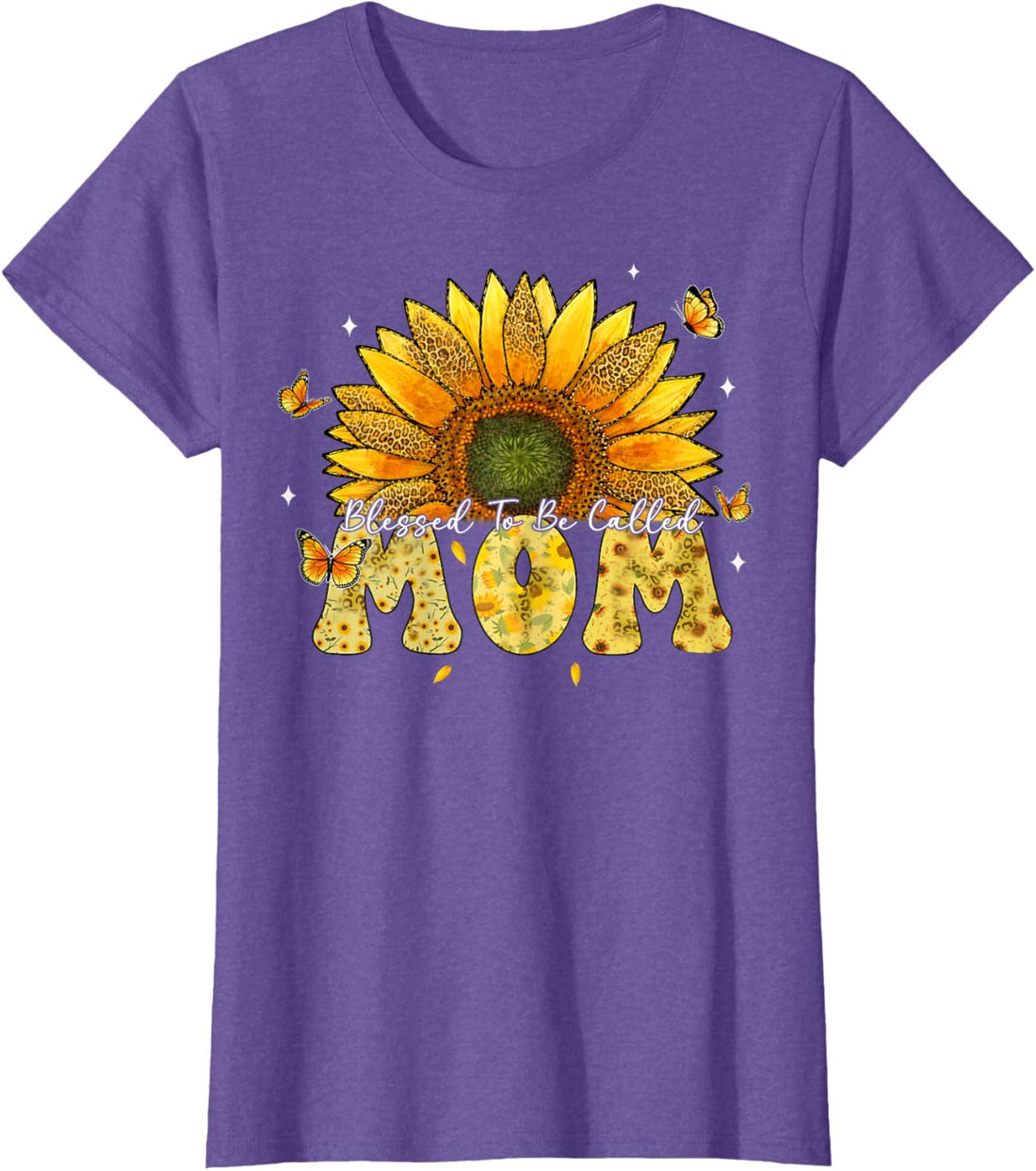 Mother's Day T-Shirt, Leopard Sunflower Blessed to Be Called Mom Cute Mother's Day T-Shirt, TCoU Recommendations from Amazon Products