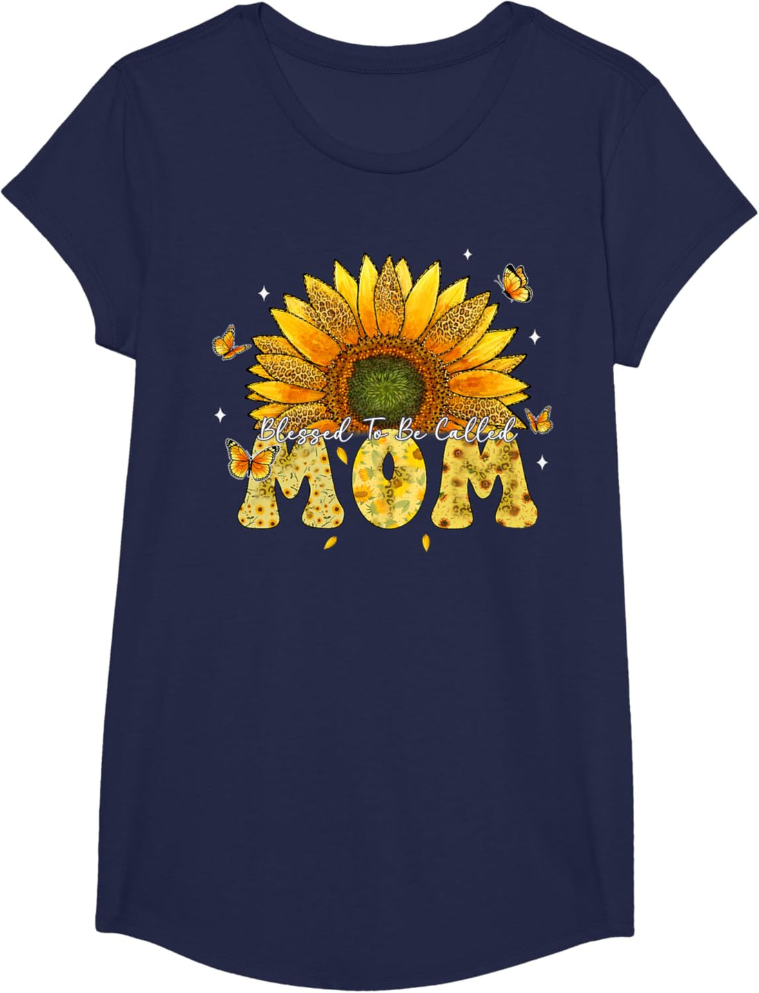 Mother's Day T-Shirt, Leopard Sunflower Blessed to Be Called Mom Cute Mother's Day T-Shirt, TCoU Recommendations from Amazon Products