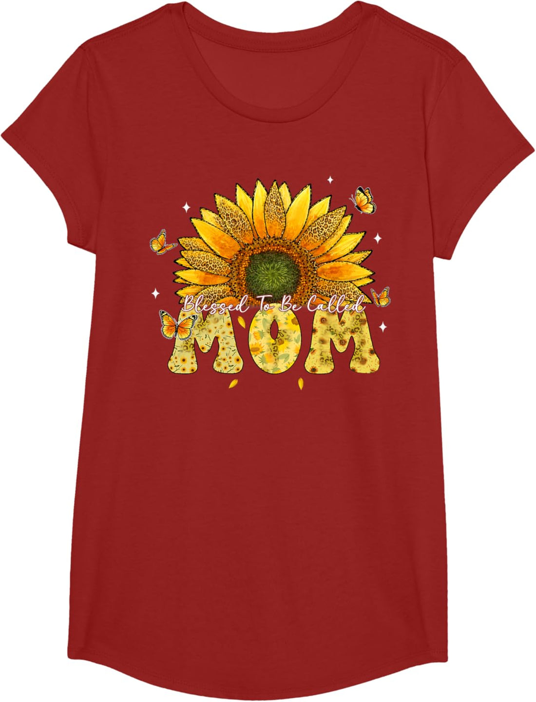 Mother's Day T-Shirt, Leopard Sunflower Blessed to Be Called Mom Cute Mother's Day T-Shirt, TCoU Recommendations from Amazon Products