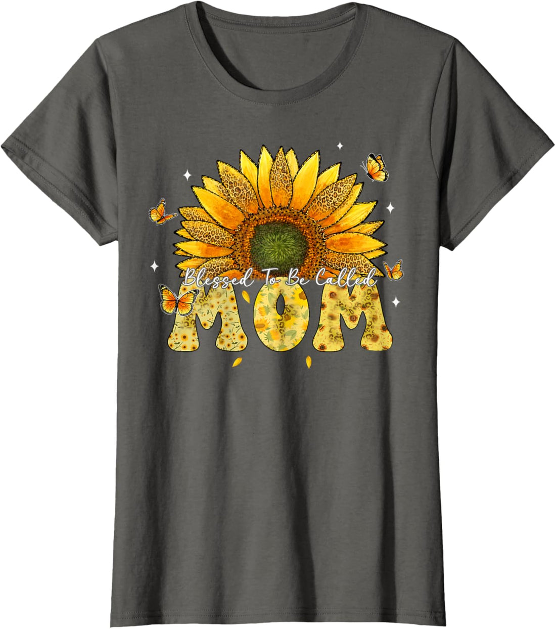 Mother's Day T-Shirt, Leopard Sunflower Blessed to Be Called Mom Cute Mother's Day T-Shirt, TCoU Recommendations from Amazon Products