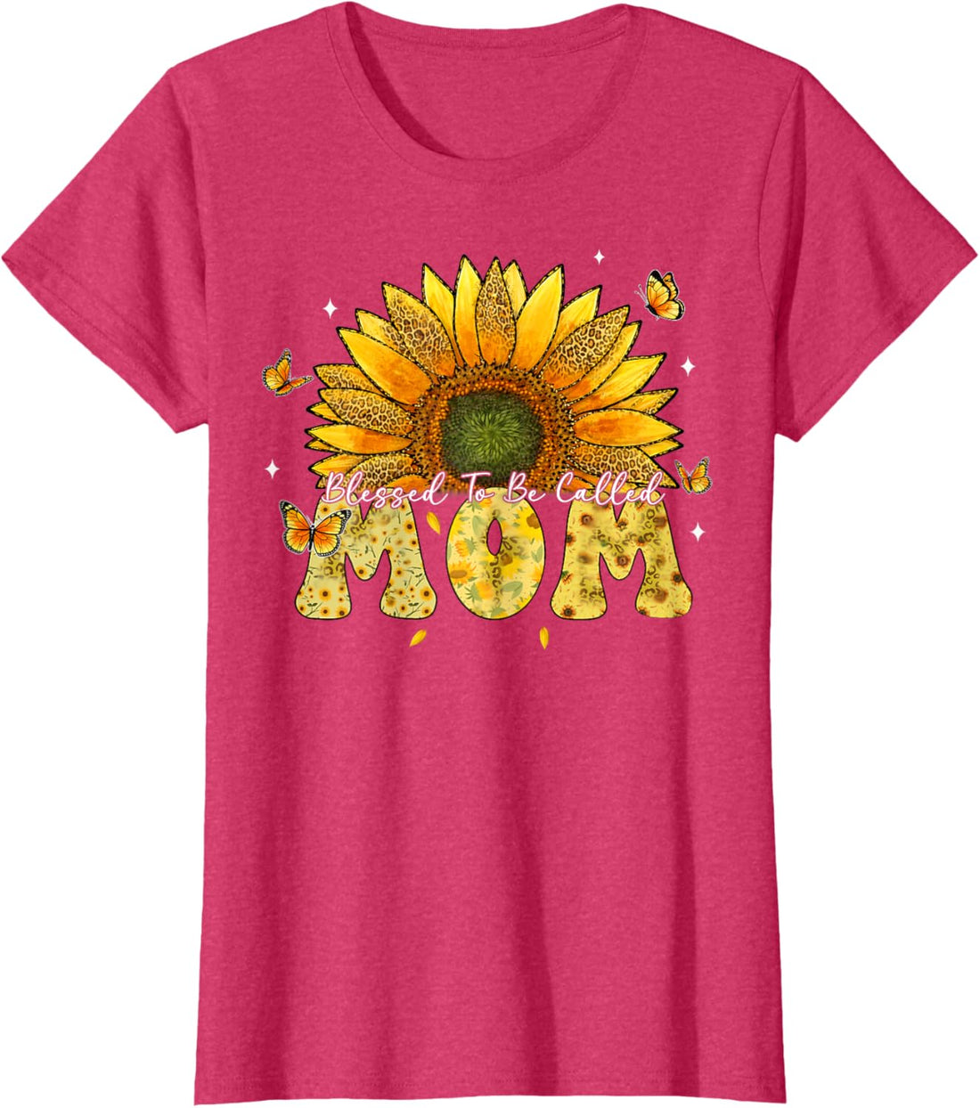 Mother's Day T-Shirt, Leopard Sunflower Blessed to Be Called Mom Cute Mother's Day T-Shirt, TCoU Recommendations from Amazon Products