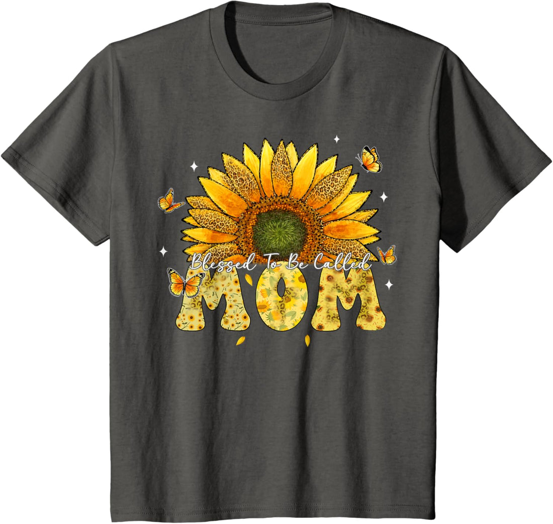 Mother's Day T-Shirt, Leopard Sunflower Blessed to Be Called Mom Cute Mother's Day T-Shirt, TCoU Recommendations from Amazon Products