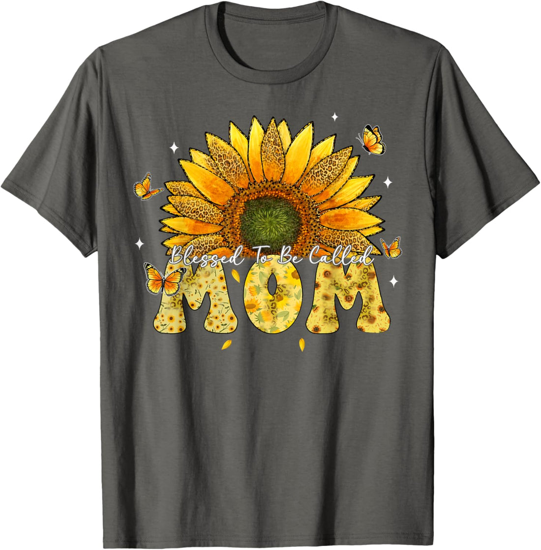 Mother's Day T-Shirt, Leopard Sunflower Blessed to Be Called Mom Cute Mother's Day T-Shirt, TCoU Recommendations from Amazon Products