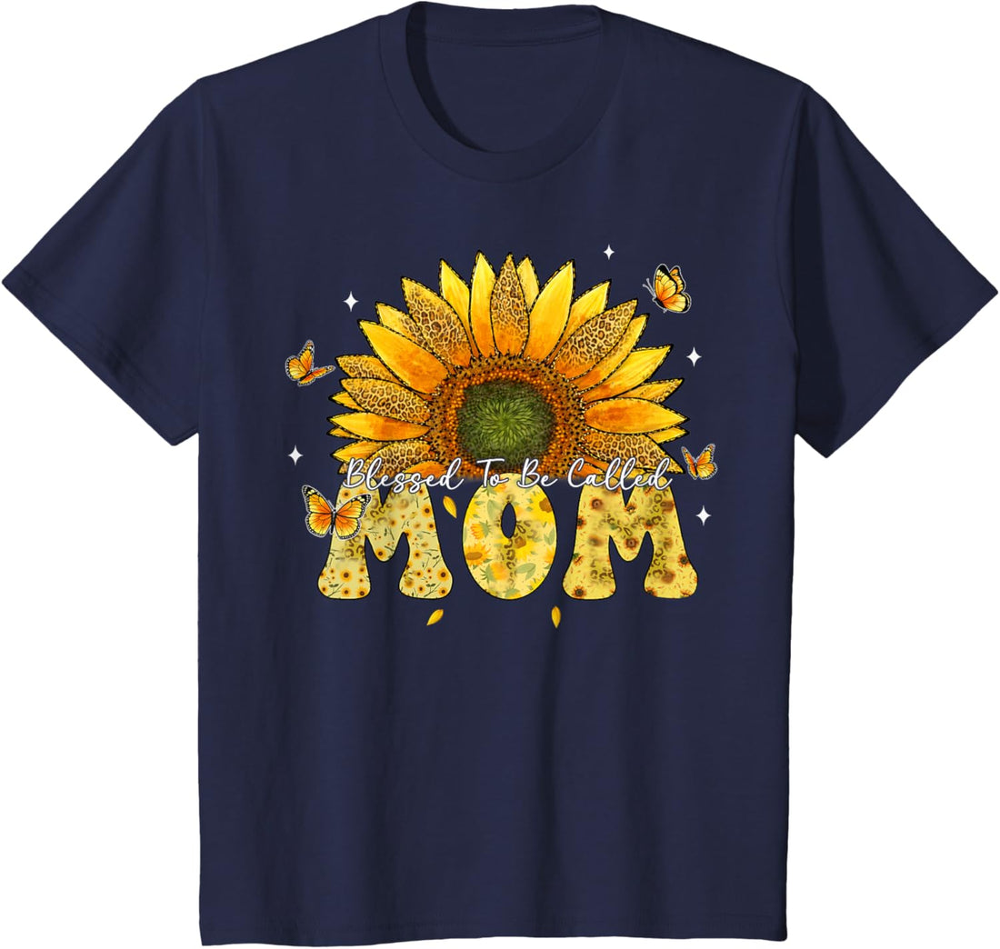 Mother's Day T-Shirt, Leopard Sunflower Blessed to Be Called Mom Cute Mother's Day T-Shirt, TCoU Recommendations from Amazon Products