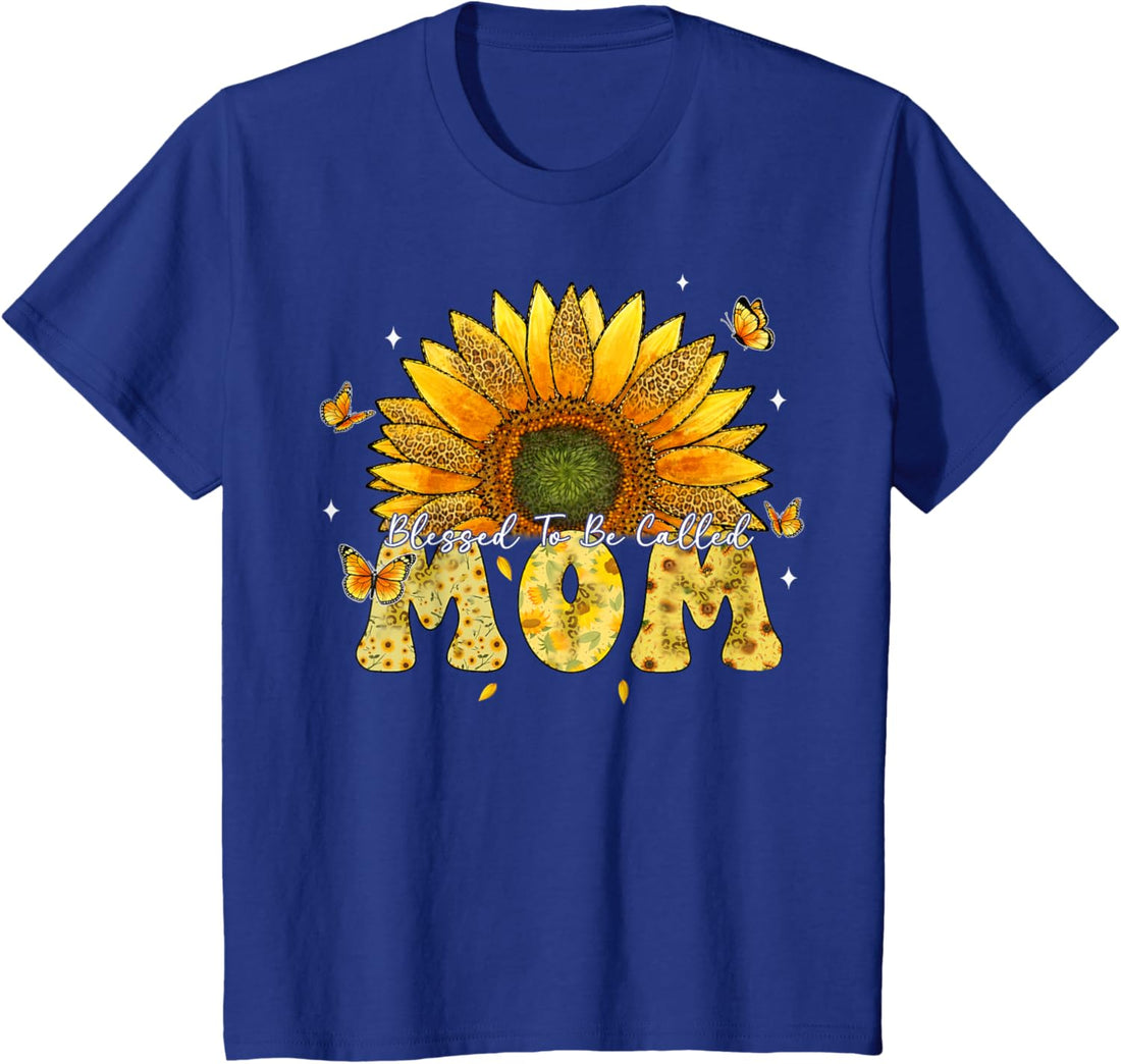 Mother's Day T-Shirt, Leopard Sunflower Blessed to Be Called Mom Cute Mother's Day T-Shirt, TCoU Recommendations from Amazon Products