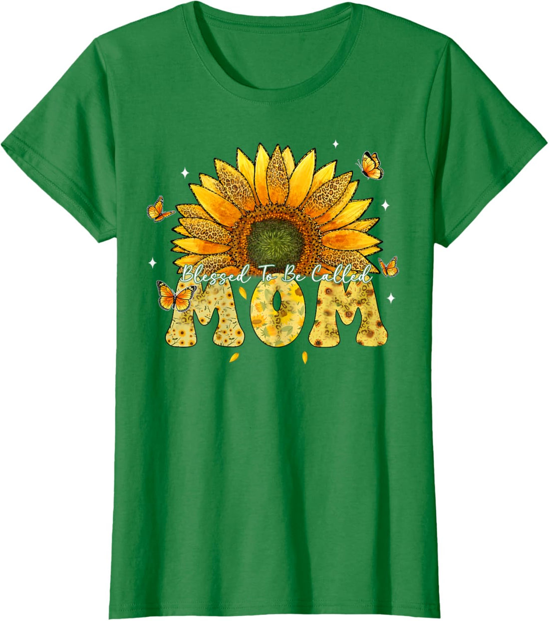 Mother's Day T-Shirt, Leopard Sunflower Blessed to Be Called Mom Cute Mother's Day T-Shirt, TCoU Recommendations from Amazon Products