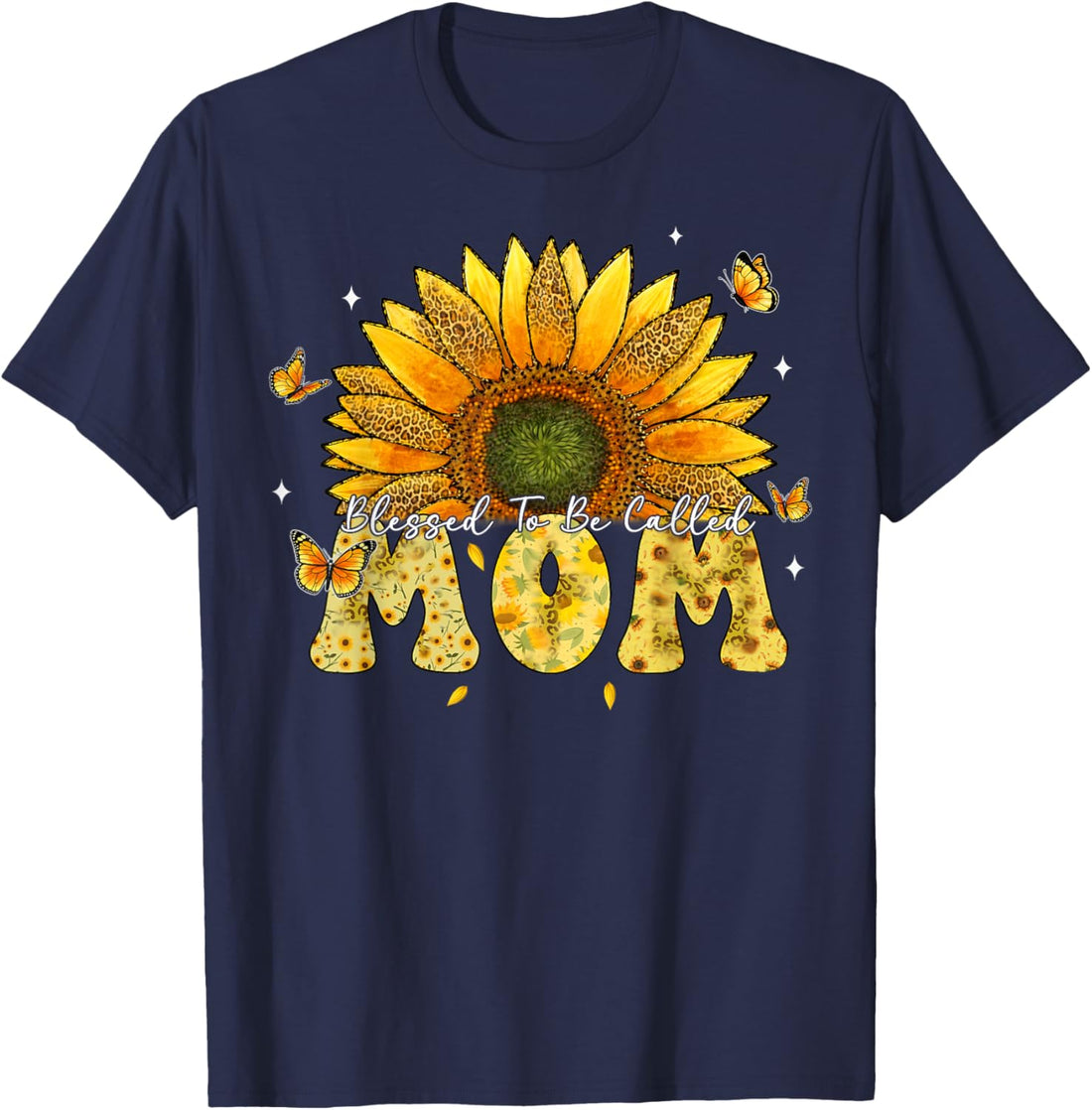 Mother's Day T-Shirt, Leopard Sunflower Blessed to Be Called Mom Cute Mother's Day T-Shirt, TCoU Recommendations from Amazon Products