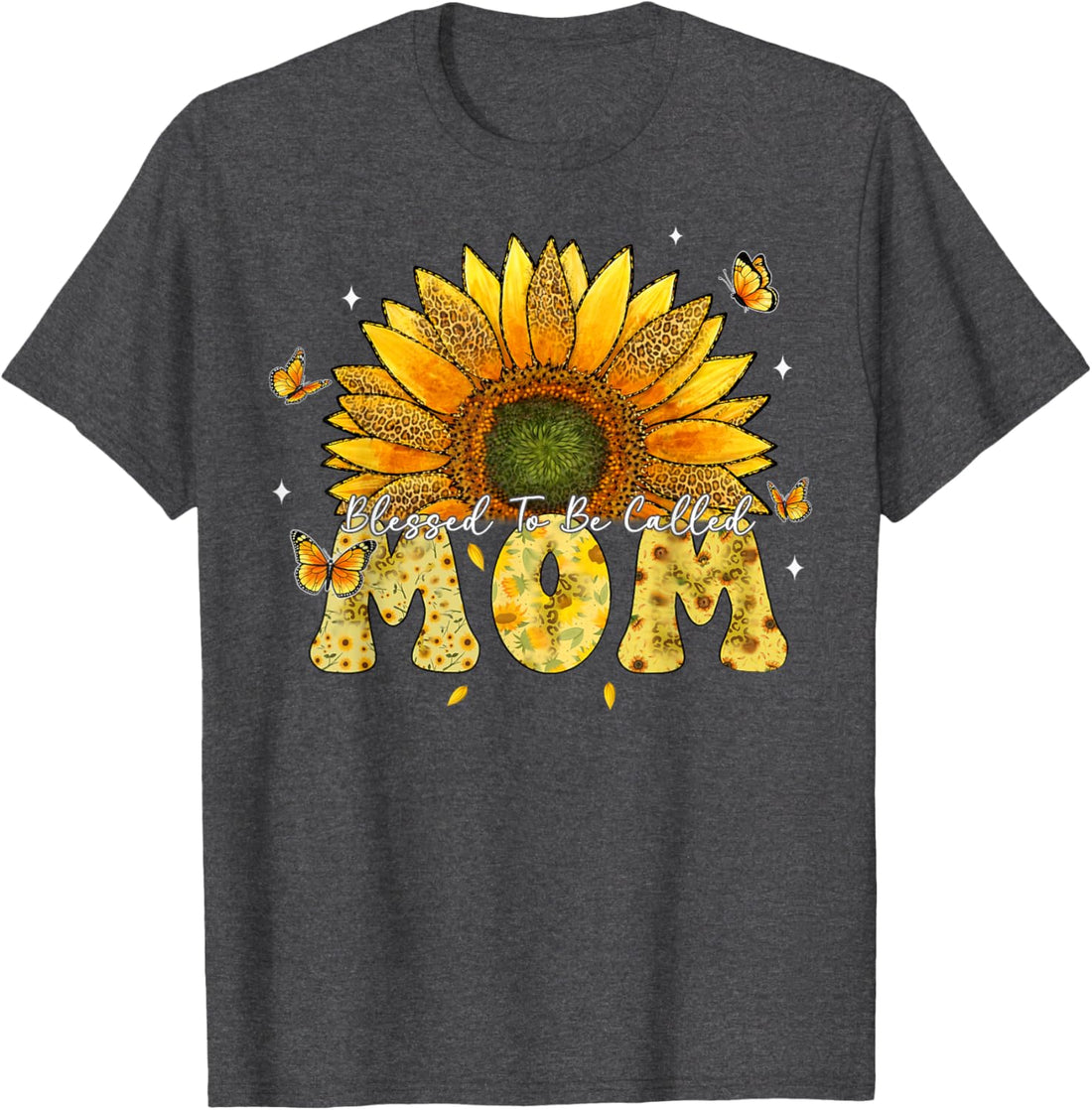 Mother's Day T-Shirt, Leopard Sunflower Blessed to Be Called Mom Cute Mother's Day T-Shirt, TCoU Recommendations from Amazon Products